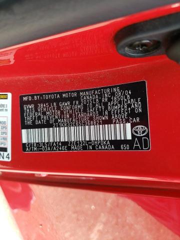 Photo 10 from auction – 2005 TOYOTA COROLLA MA with VIN 2T1KR32E65C368821