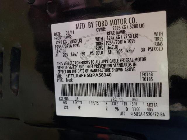 Photo 10 from auction – 2011 FORD RANGER SUP with VIN 1FTLR4FE5BPA58340