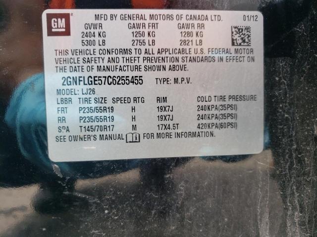 Photo 10 from auction – 2012 CHEVROLET EQUINOX LT with VIN 2GNFLGE57C6255455