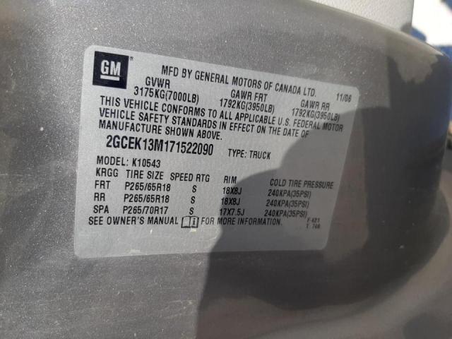 Photo 10 from auction – 2007 CHEVROLET SILVERADO with VIN 2GCEK13M171522090