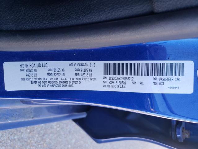 Photo 10 from auction – 2015 CHRYSLER 200 LIMITE with VIN 1C3CCCAB7FN698712