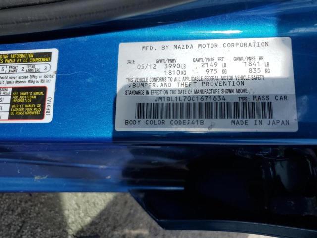 Photo 10 from auction – 2012 MAZDA 3 I with VIN JM1BL1L70C1671634