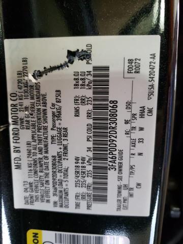 Photo 10 from auction – 2013 FORD FUSION TIT with VIN 3FA6P0D92DR308068