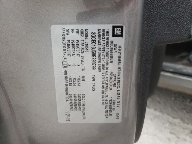 Photo 10 from auction – 2008 CHEVROLET silverado with VIN 3GCEC13J58G298799