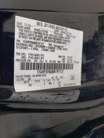 Photo 10 from auction – 2011 FORD FOCUS SE with VIN 1FAHP3FN6BW197121