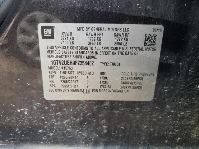 Photo 10 from auction – 2015 GMC SIERRA K15 with VIN 1GTV2UEH9FZ354402