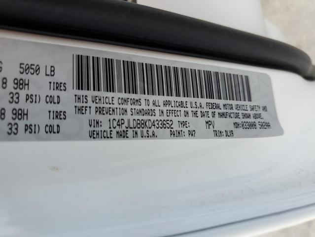 Photo 10 from auction – 2019 JEEP CHEROKEE L with VIN 1C4PJLDB8KD433652