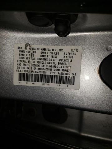 Photo 10 from auction – 2013 ACURA TL TECH with VIN 19UUA8F5XDA003618