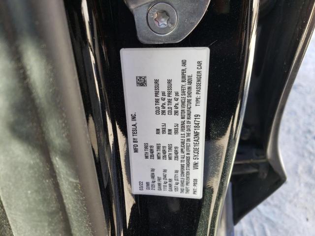 Photo 10 from auction – 2022 TESLA MODEL 3 with VIN 5YJ3E1EA3NF184719