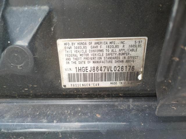 Photo 10 from auction – 1997 HONDA CIVIC EX with VIN 1HGEJ8647VL026176