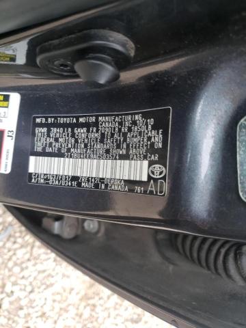 Photo 10 from auction – 2010 TOYOTA COROLLA BA with VIN 2T1BU4EE9AC503574