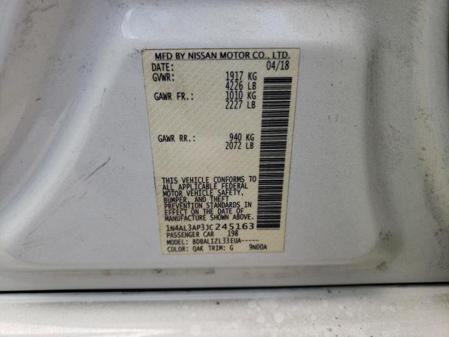 Photo 10 from auction – 2018 NISSAN ALTIMA 2.5 with VIN 1N4AL3AP3JC245163