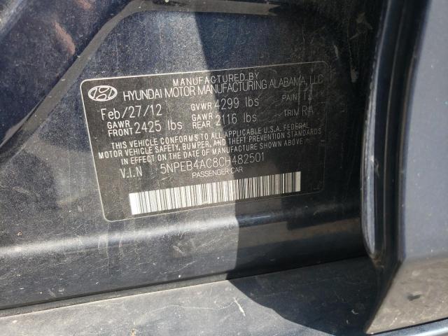 Photo 10 from auction – 2012 HYUNDAI SONATA GLS with VIN 5NPEB4AC8CH482501