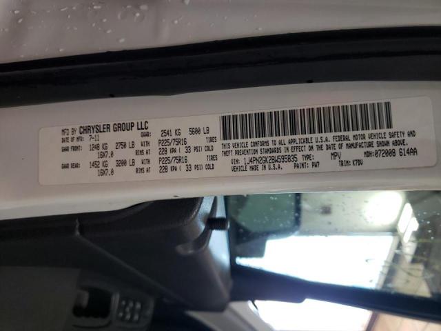 Photo 10 from auction – 2011 JEEP LIBERTY SP with VIN 1J4PN2GK2BW595835