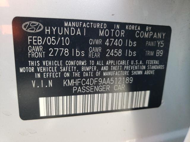 Photo 10 from auction – 2010 HYUNDAI AZERA GLS with VIN KMHFC4DF9AA512189