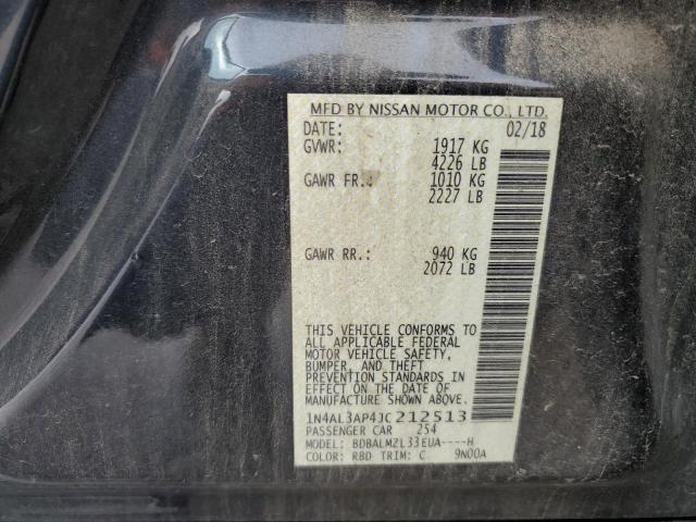 Photo 10 from auction – 2018 NISSAN ALTIMA 2.5 with VIN 1N4AL3AP4JC212513