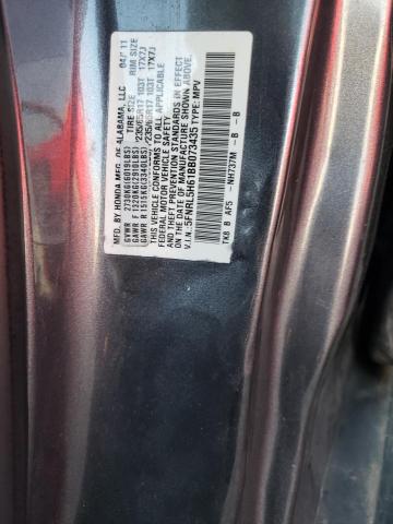 Photo 10 from auction – 2011 HONDA ODYSSEY EX with VIN 5FNRL5H61BB073435