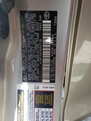 Photo 10 from auction – 2016 TOYOTA CAMRY LE with VIN 4T1BF1FK7GU547738
