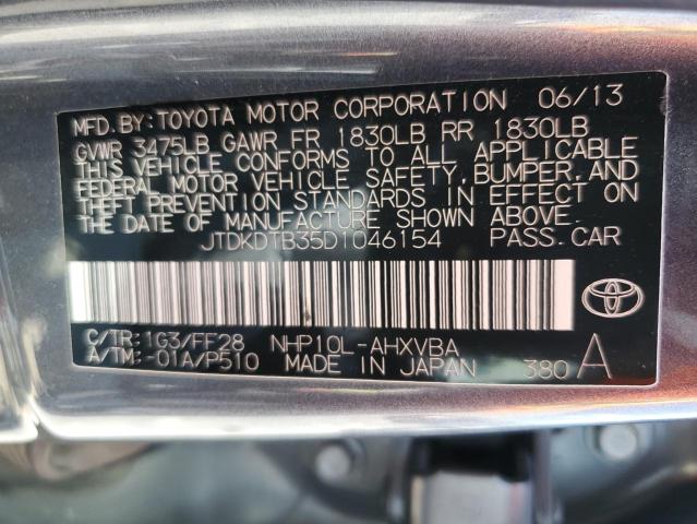 Photo 10 from auction – 2013 TOYOTA PRIUS C with VIN JTDKDTB35D1046154