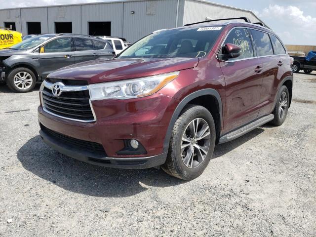 Photo 2 from auction – 2016 TOYOTA HIGHLANDER with VIN 5TDKKRFH4GS164962
