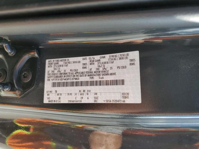 Photo 10 from auction – 2016 FORD F150 SUPER with VIN 1FTFX1EF4GFC37963