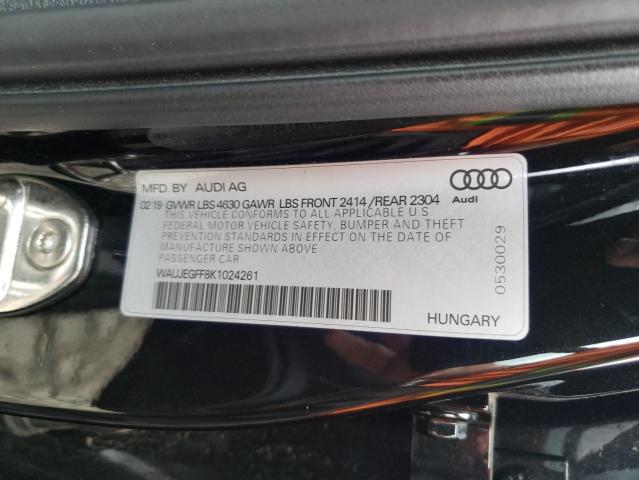 Photo 10 from auction – 2019 AUDI A3 PREMIUM with VIN WAUJEGFF8K1024261