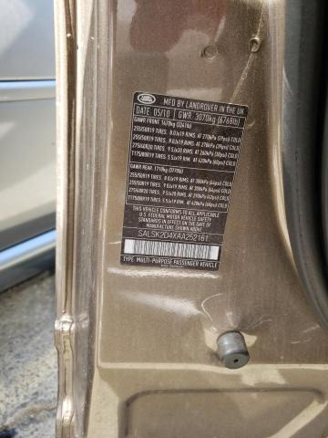 Фото 10 с аукциона – 2010 LAND ROVER RANGE ROVE с VIN SALSK2D4XAA252161