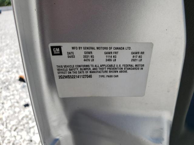 Photo 10 from auction – 2004 PONTIAC GRAND PRIX with VIN 2G2WS522141127046