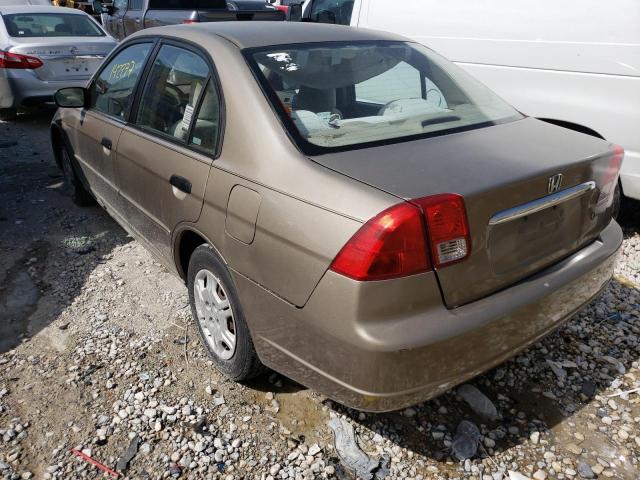 Photo 3 from auction – 2001 HONDA CIVIC LX with VIN 2HGES16541H598178