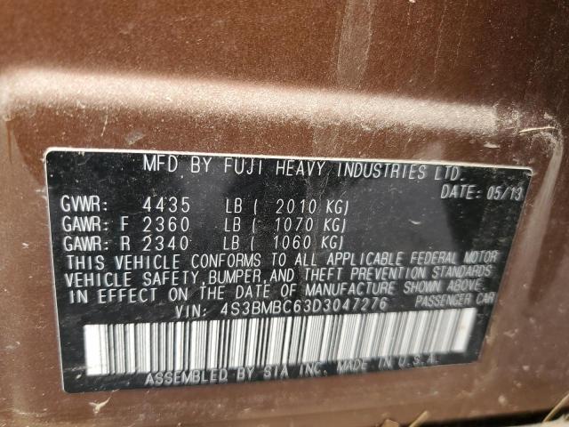 Photo 10 from auction – 2013 SUBARU LEGACY 2.5 with VIN 4S3BMBC63D3047276
