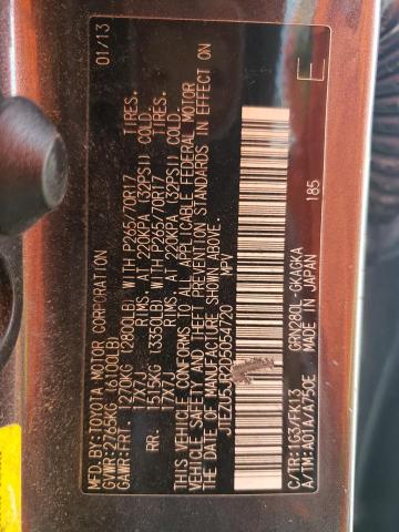 Photo 10 from auction – 2013 TOYOTA 4RUNNER SR with VIN JTEZU5JR2D5054720