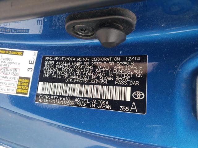 Photo 10 from auction – 2015 TOYOTA SCION TC with VIN JTKJF5C75FJ005554