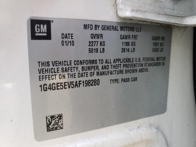 Photo 10 from auction – 2010 BUICK LACROSSE C with VIN 1G4GE5EV5AF198280