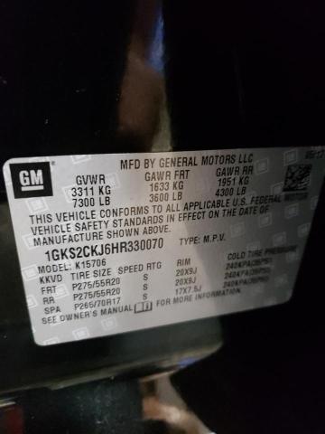 Photo 10 from auction – 2017 GMC YUKON DENA with VIN 1GKS2CKJ6HR330070