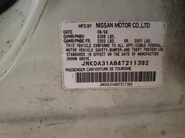 Photo 10 from auction – 2004 INFINITI I35 with VIN JNKDA31A84T211392