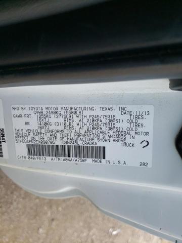 Photo 10 from auction – 2014 TOYOTA TACOMA with VIN 5TFUU4EN2EX090705