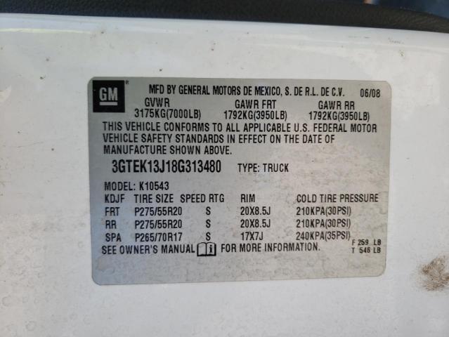 Photo 10 from auction – 2008 GMC SIERRA K15 with VIN 3GTEK13J18G313480