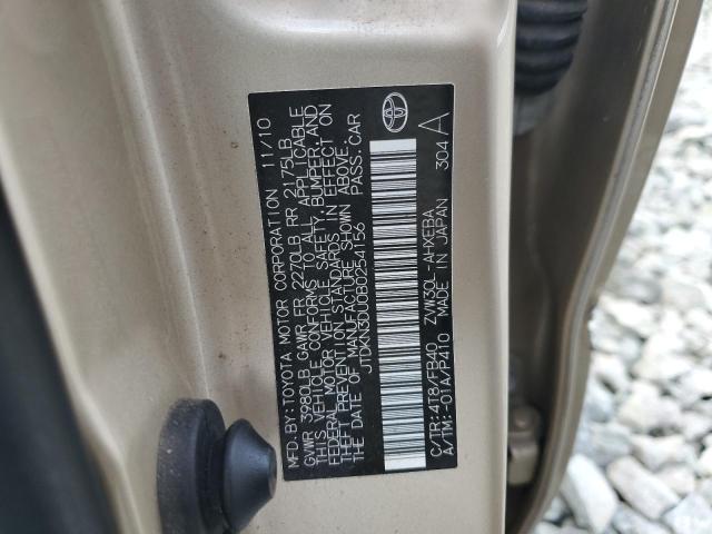 Photo 10 from auction – 2011 TOYOTA PRIUS with VIN JTDKN3DU0B0254156