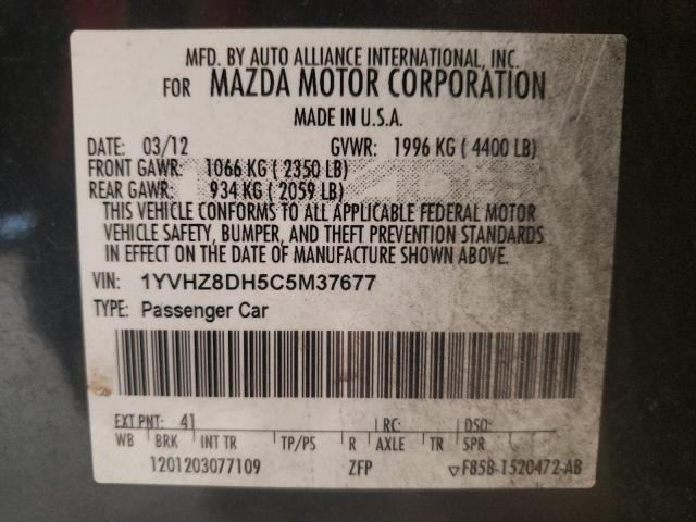Photo 10 from auction – 2012 MAZDA 6 I with VIN 1YVHZ8DH5C5M37677