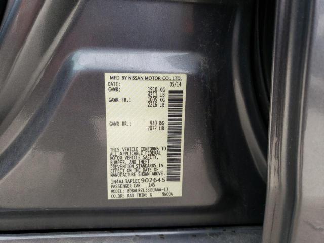 Photo 10 from auction – 2014 NISSAN ALTIMA 2.5 with VIN 1N4AL3AP1EC902645