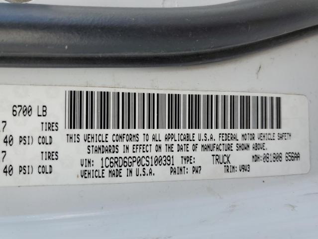 Photo 10 from auction – 2012 DODGE RAM 1500 S with VIN 1C6RD6GP0CS100391
