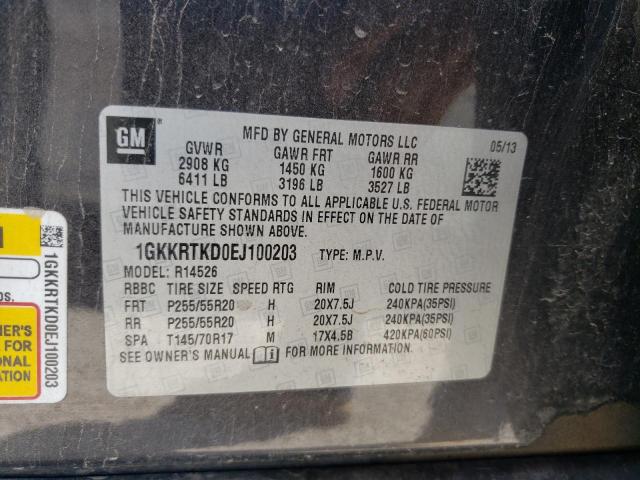 Photo 10 from auction – 2014 GMC ACADIA DEN with VIN 1GKKRTKD0EJ100203