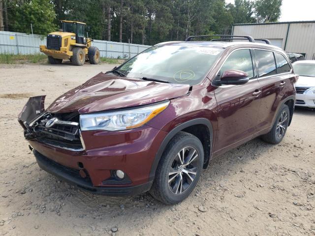 Photo 2 from auction – 2016 TOYOTA HIGHLANDER with VIN 5TDJKRFH0GS225414
