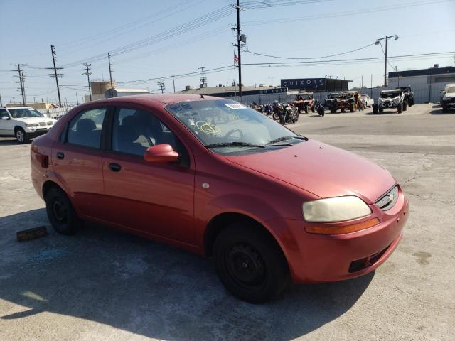 CHEVROLET AVEO BASE 2005 with VIN KL1TD52605B281283 - Photo from auction