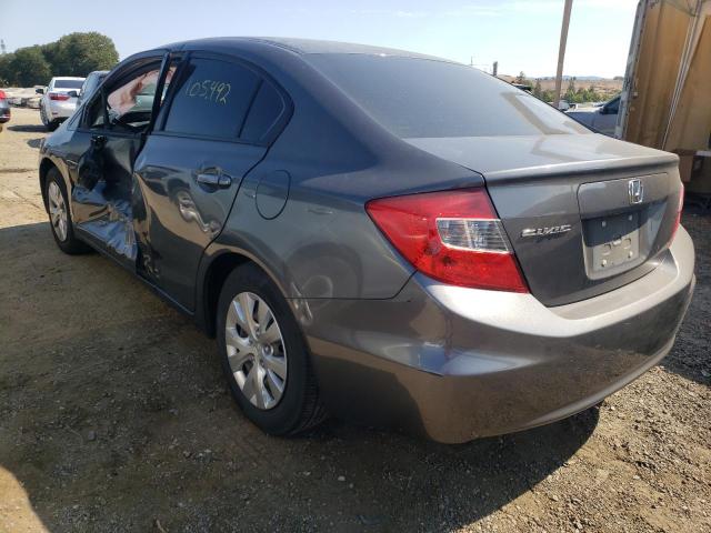 Photo 3 from auction – 2012 HONDA CIVIC LX with VIN 2HGFB2F5XCH601212