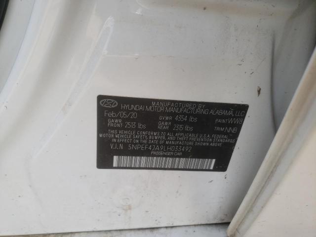 Photo 10 from auction – 2020 HYUNDAI SONATA with VIN 5NPEF4JA9LH033492