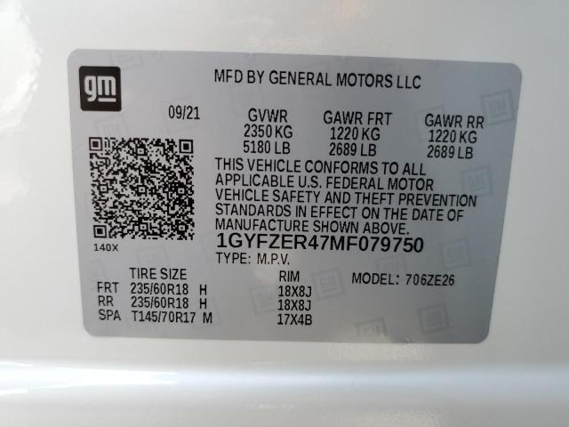 Photo 10 from auction – 2021 CADILLAC XT4 SPORT with VIN 1GYFZER47MF079750