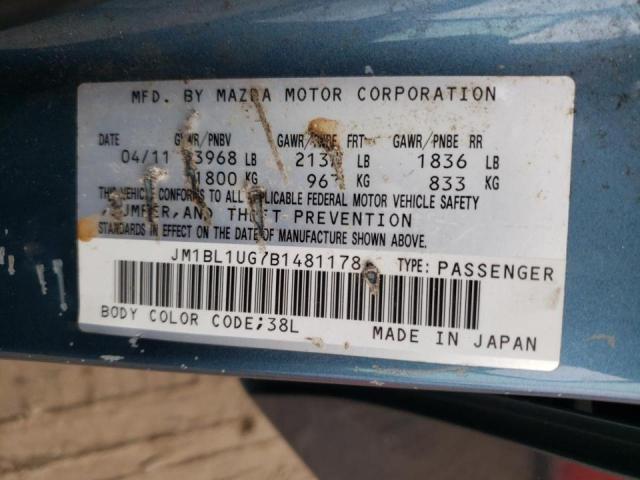 Photo 10 from auction – 2011 MAZDA 3 I with VIN JM1BL1UG7B1481178
