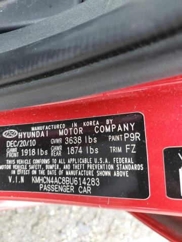 Photo 10 from auction – 2011 HYUNDAI ACCENT GLS with VIN KMHCN4AC8BU614283