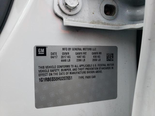 Photo 10 from auction – 2017 CHEVROLET VOLT with VIN 1G1RB6S58HU207651